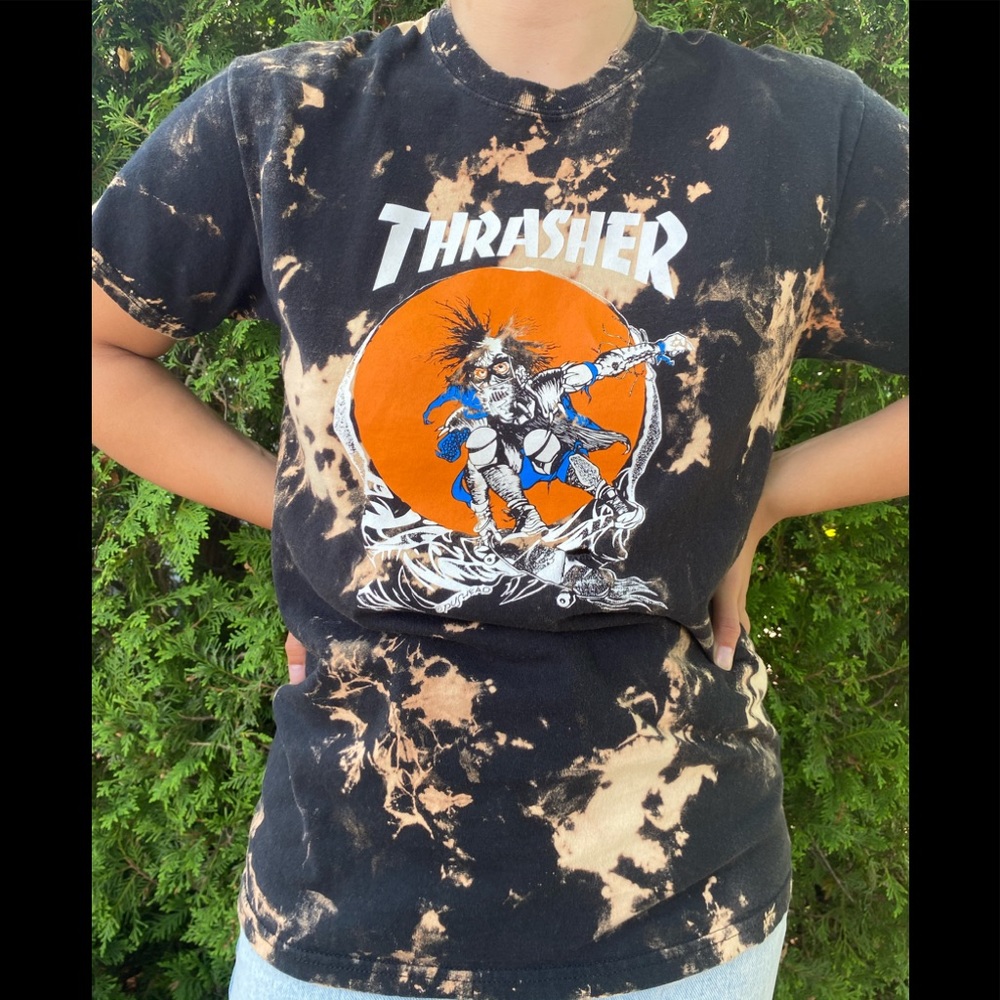 Customized thrasher t shirt